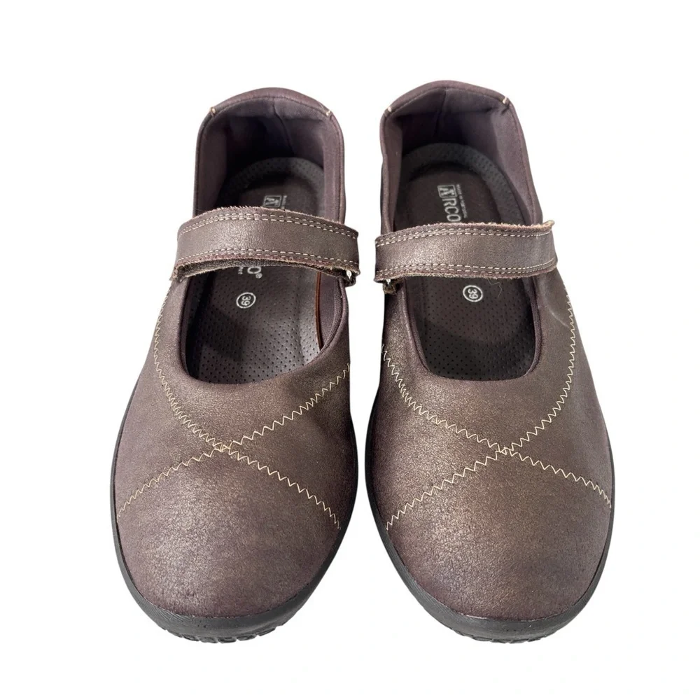 Arcopedico L18 Mary Jane Comfort Ballet Flat Womens Shoe Size 39 US 8.5 9 Brown